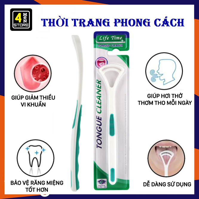 ⚡ Bàn Chải Vệ Sinh Lưỡi Tongue Cleaner Cao Cấp - Dụng Cụ Cạo Rơ Sạch Lưỡi Giảm Vi Khuẩn Gây Sâu Răng Và Hôi Miệng ⚡