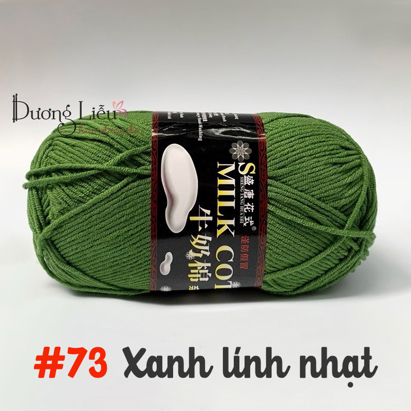 Len Milk Cotton loại 1 cuộn 125g (Mã 51 đến 103)