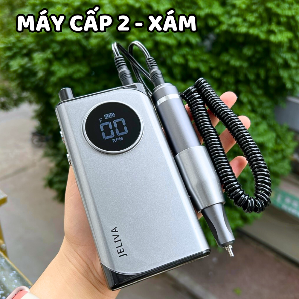 Máy mài móng tích điện cầm tay Jeliva Nghi Thảo