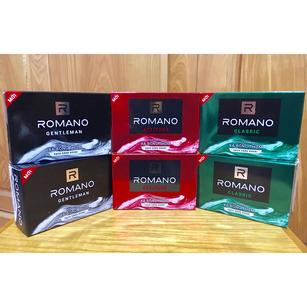 Romano_ Xà Bông Cục Romano 90G Đủ Loại