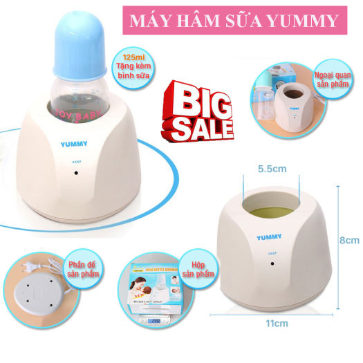 ( MẪU MỚI ) đồ dùng thông minhmáy hâm sữa cao cấp MÁY HÂM SỮA YUMMY-YM18A CHO BÉ VÀ NGƯỜI GIÀChất liệu Nhựa ABS an toàn với sức khỏe của người sử dụng giữ ấm lâu BH 12 tháng