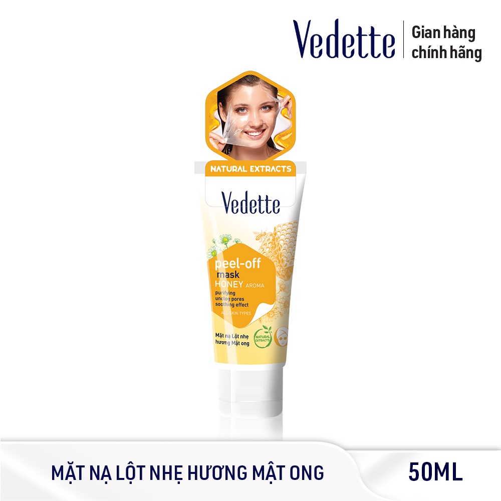 Mặt Nạ Lột Nhẹ Mật Ong 50Ml Vedette - Làm Mịn Và Mềm Da