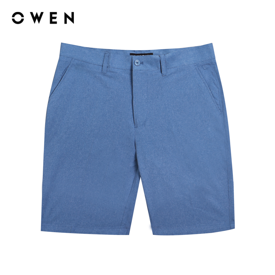 OWEN - Quần short Trendy SW231424 màu Xanh chất liệu Nano