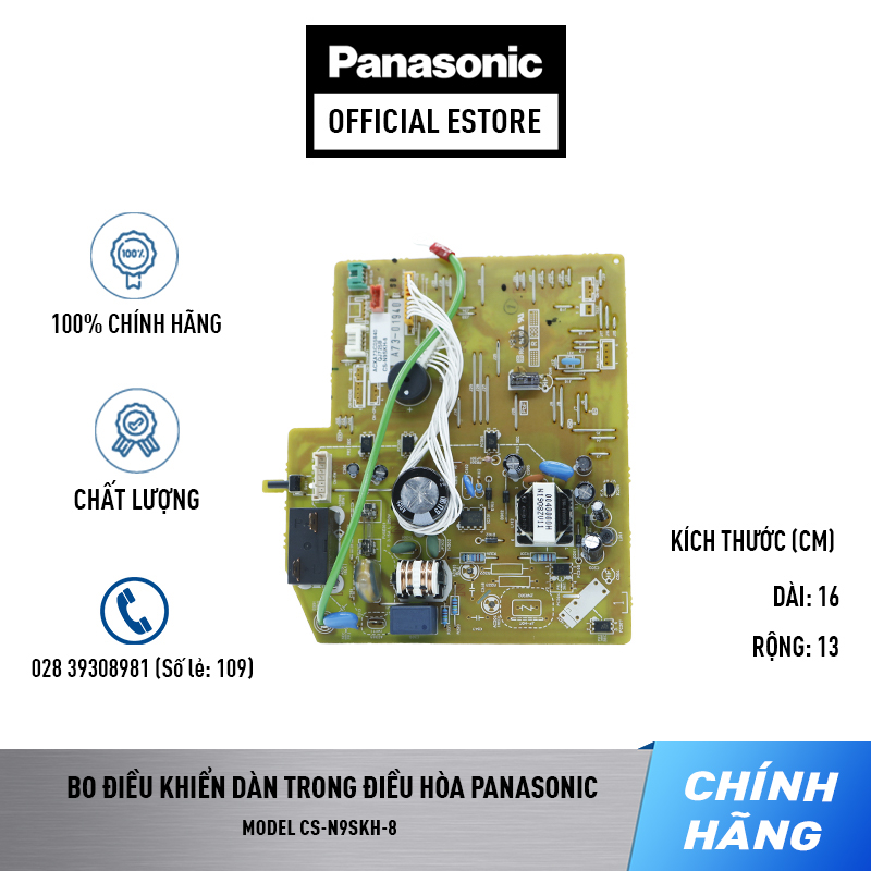 Board điều khiển dàn lạnh điều hòa Panasonic Model CS-N9SKH-8 - Bo chính dàn lạnh máy lạnh Panasonic Model CS-N9SKH-8