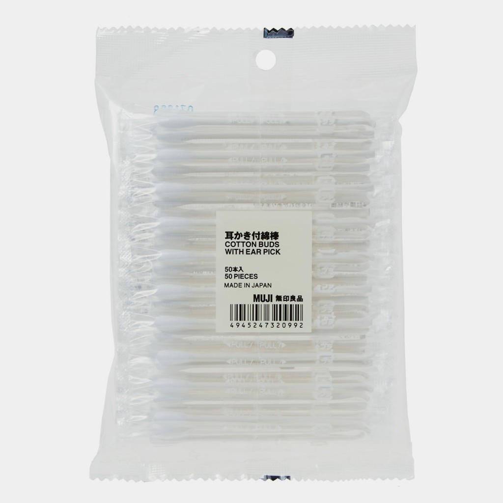 Tăm Bông Có Đầu Lấy Ráy Tai 50Pcs - Muji Nhật Bản