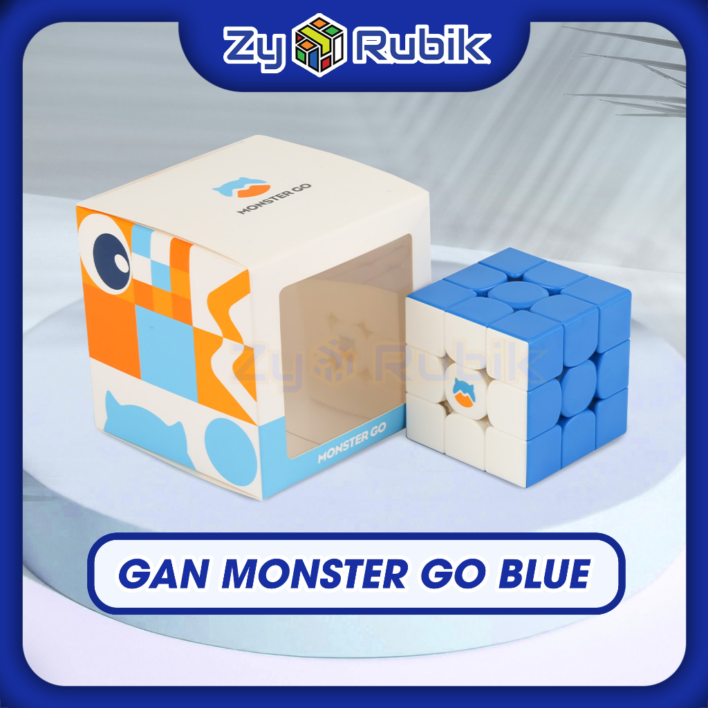 Rubik 3x3x3 GAN Monster Go MG356 3x3 Cloud Blue Stickerless Xanh Dương - ZyO Rubik