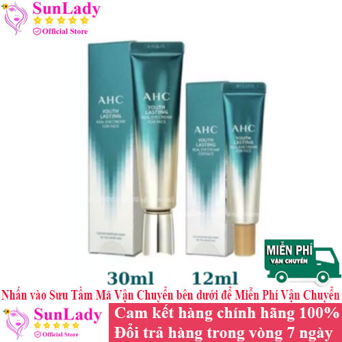 Kem dưỡng mắt AHC Youth Lasting Real Eye Cream chống quầng thâm mắt