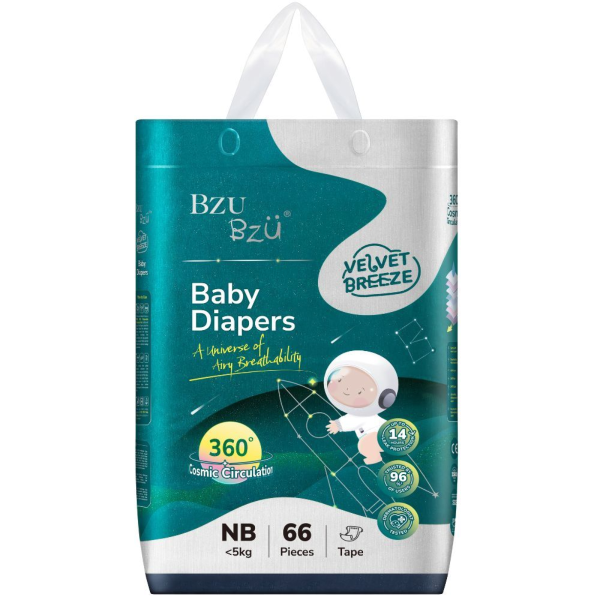Bỉm Tã Dán BZU BZU Mỏng Nhẹ Thấm Hút An Toàn Cho Da Nhạy Cảm - Bibo Mart