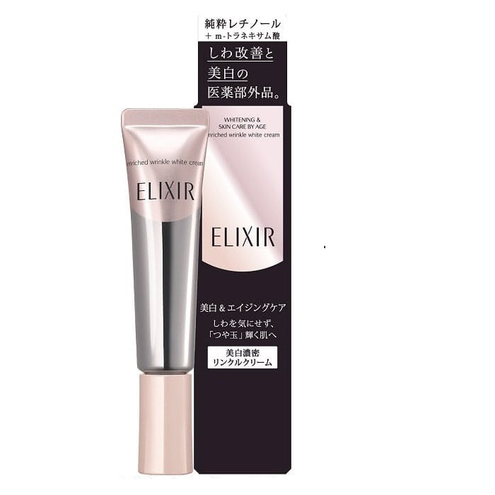 Kem giảm thâm  mờ nếp nhăn vùng mắt Shiseido ELIXIR Enriched Wrinkle White Cream (22g)
