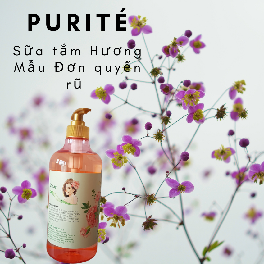 [6001 Sữa Tắm Purité 850Ml Hương Mẫu Đơn] Sữa Tắm Purité Thiên Nhiên Với Hương Hoa Mẫu Đơn Với 100% Tinh Dầu Thiên Nhiên Nuôi Dưỡng Làn Da Mịn Màng Hơn Hương Thơm Lan Tỏa Lâu Hơn Trên Da. Giúp Da Mềm Mại Đến Lạ Kỳ