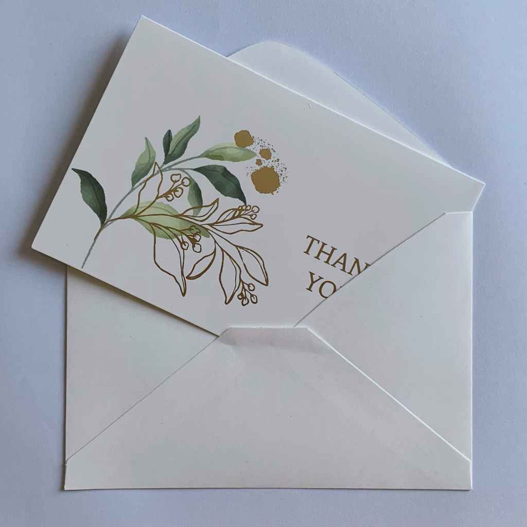 Thiệp Hoa chữ Thank you cao cấp kích thước 10x15cm làm quà tặng sinh nhật valentine 8/3 20/10 20/11 sang trọng