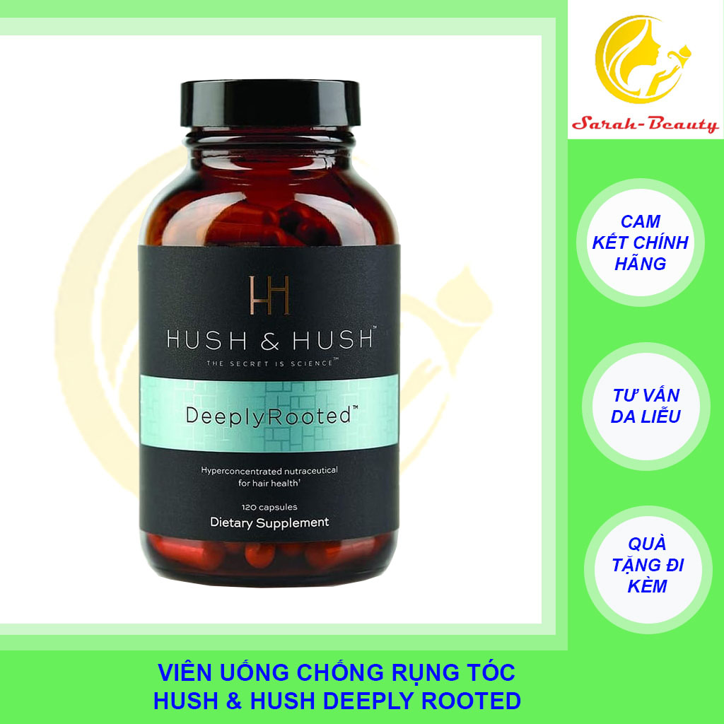 [Image Skincare Hush & Hush] Viên Uống Chống Rụng Và Phục Hồi Tóc Hush & Hush Deeply Rooted 120 Viên