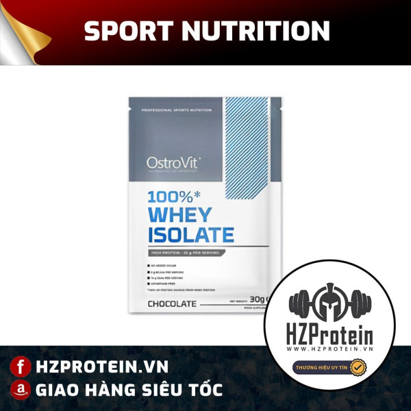 Gói Sample Dùng Thử Ostrovit Whey Protein Isolate 30g