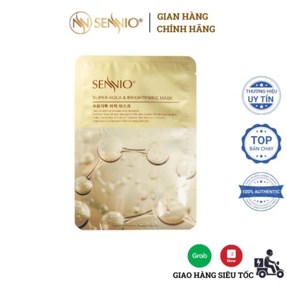 Mặt nạ nhau thai thực vật Sennio cấp nước dưỡng ẩm trắng da 23ml/miếng