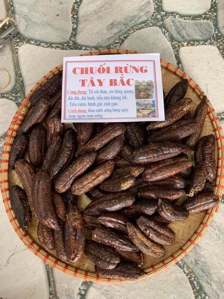 Chuối Hột Rừng Chín Nguyên Quả Phơi Khô(1Kg)