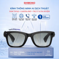 Kính Thông Minh AI Dịch Thuật SHIMONO Camera FullHD Dịch Thuật AI Ghi Âm Chụp Ảnh Quay Video Bluetooth Đàm Thoại