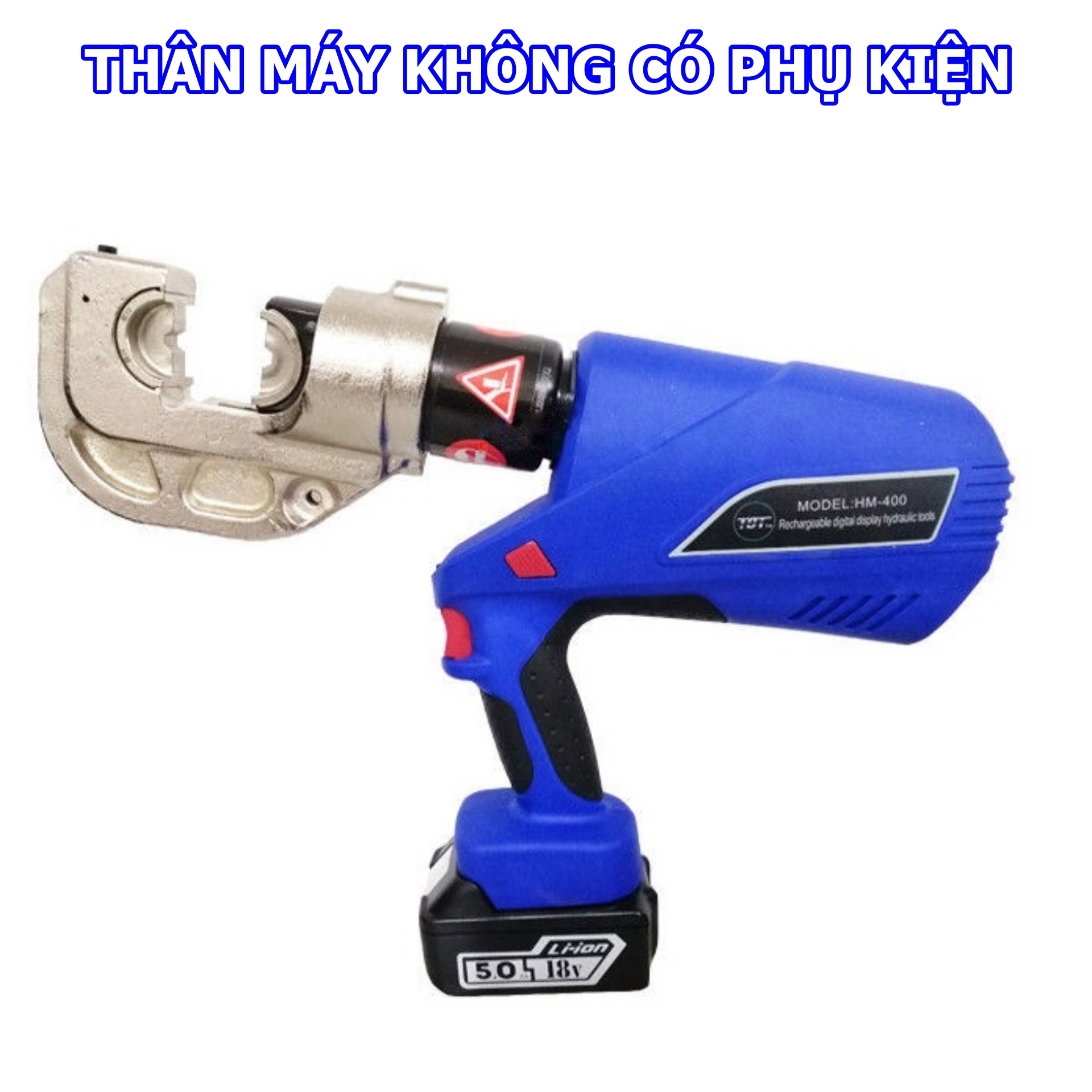 Máy Ép Cos Thủy Lực Dùng Pin HM-400 - Phạm Vi Ép 16-400mm2 - Đài Loan - Hàng chính hãng - Bảo hành t