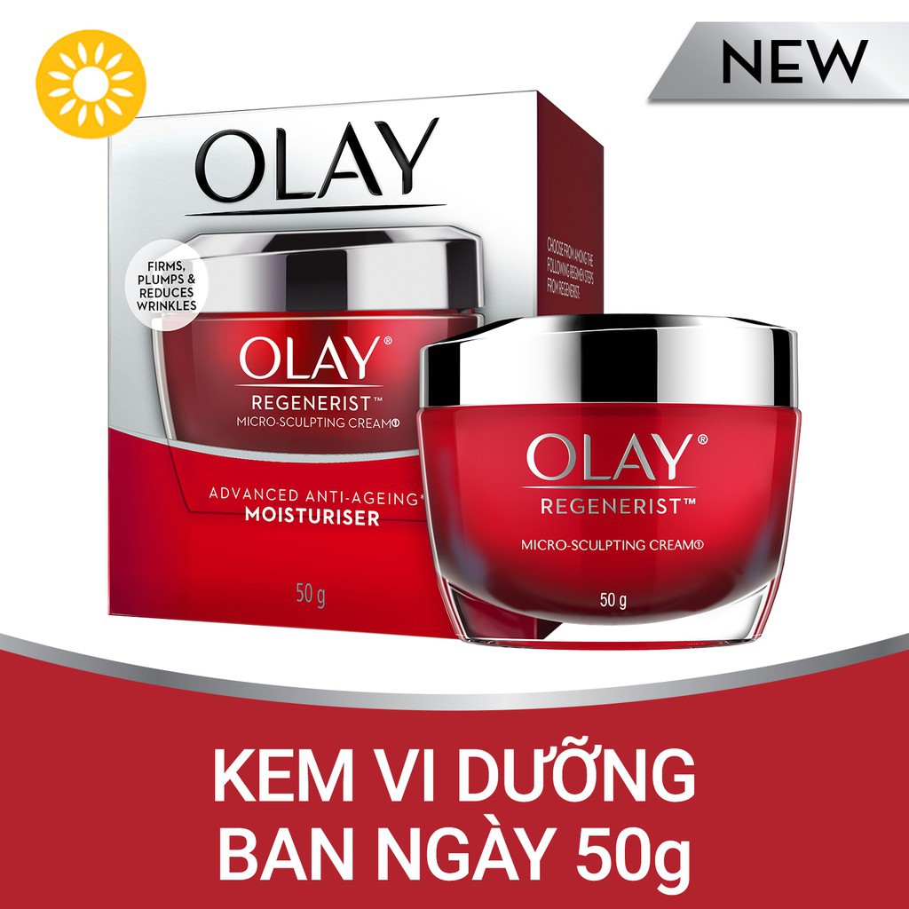 [Hcm]Kem Dưỡng Da Chống Lão Hóa Ban Ngày Olay Regenerist Moisturiser (50G)