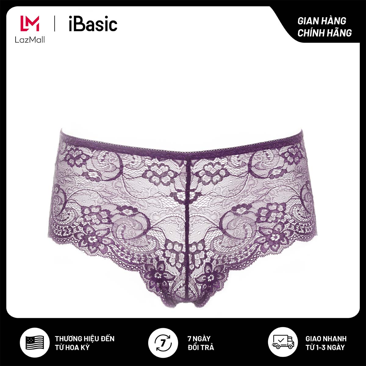 Quần lót nữ ren iBasic hipster PANW137