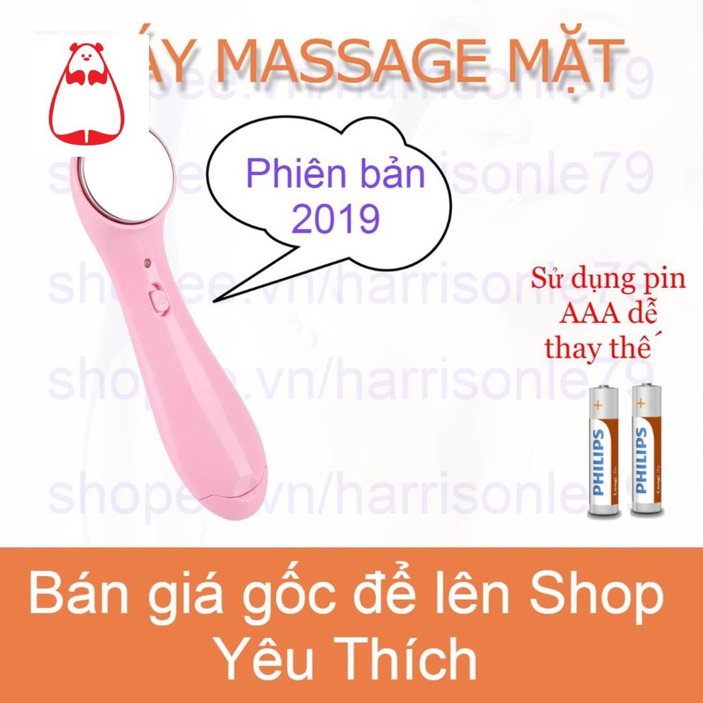 [Hcm]Máy Massage Mặt Bằng Ion Dưỡng Trắng Da Tự Nhiên - Mẫu Mới Dễ Thay Pin