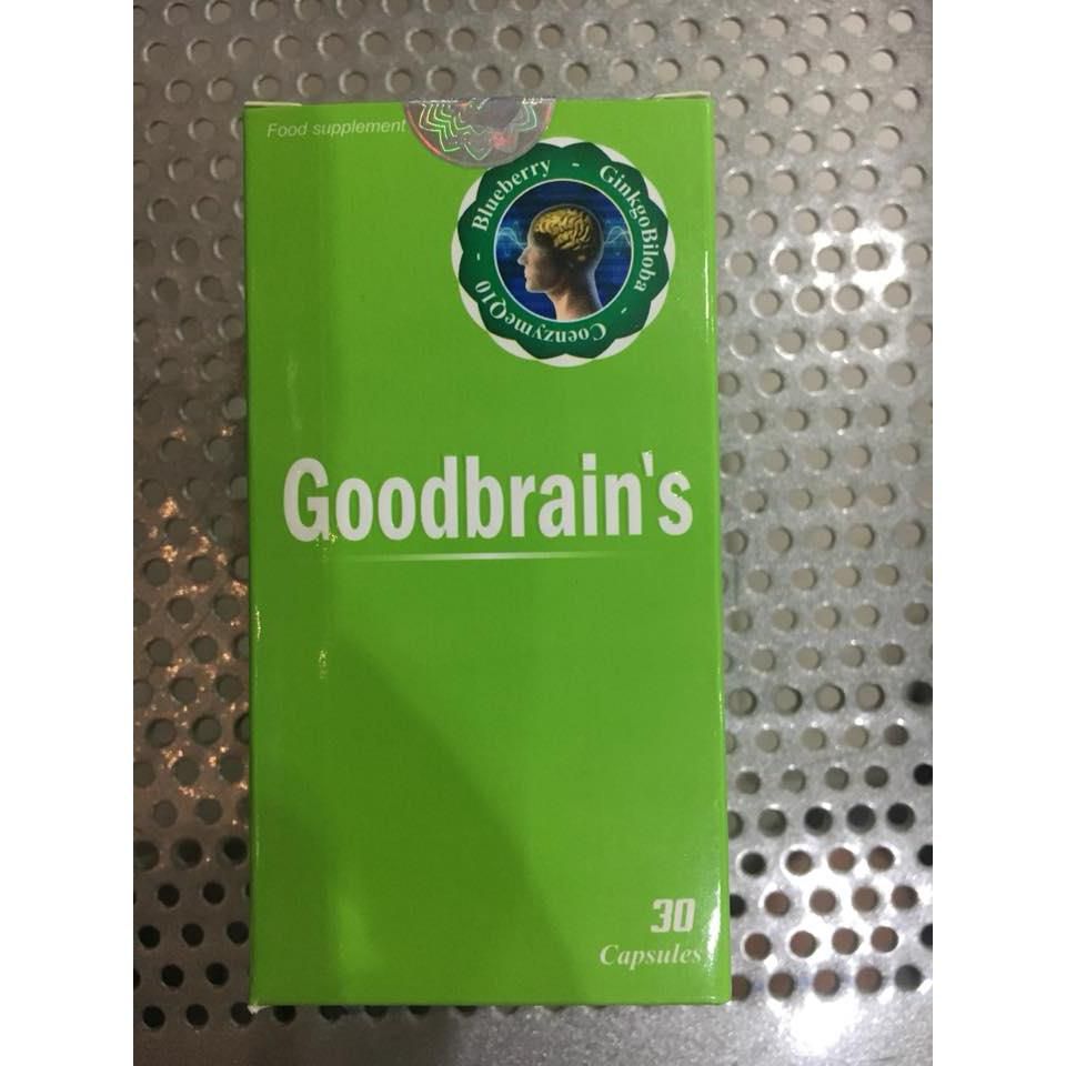 GoodBrains giảm ngay tức thì đau đầu hoa mắt chóng mặt hỗ trợ điều trị các bệnh lý về não ( lọ 30 viên)