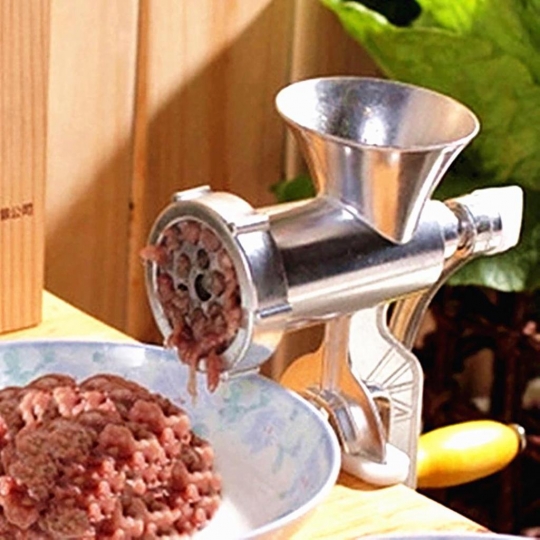 Cối Xay Thịt _ Máy Xay Thịt Bằng Tay Đế Kẹp Bàn Chắc Chắn Đa Năng Hợp Kim Nhôm Không Gỉ Nhỏ Gọn Tiện