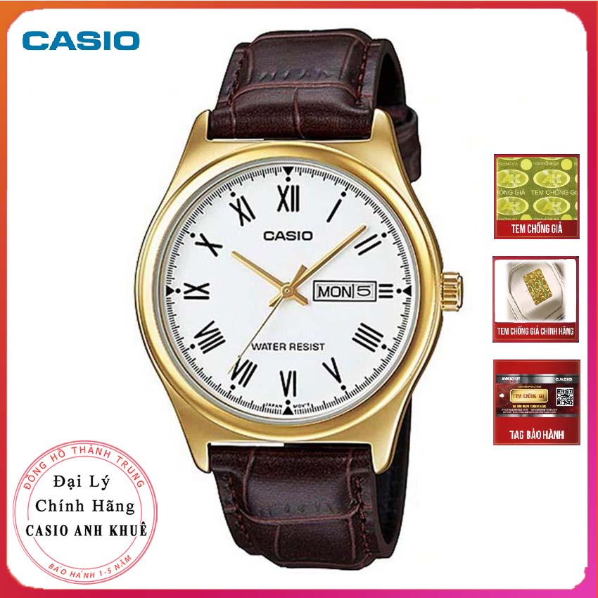 Đồng hồ nam Casio MTP-V006GL-7BUDF dây da