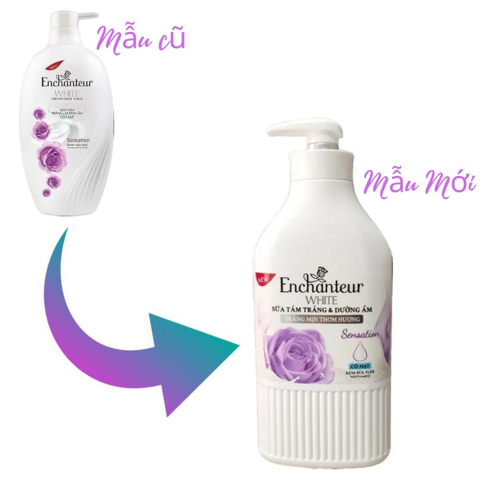 (MÀU TÍM)SỮA TẮM ENCHANTEUR CÓ HẠT 650G