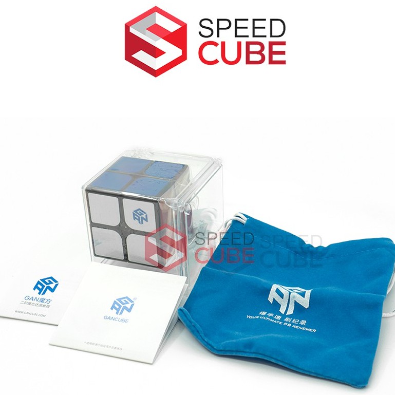Rubik 2x2 Gan 251 M Viền Đen/Stickerless Rubik 2x2x2 chính hãng Gan - Shop Speed Cube