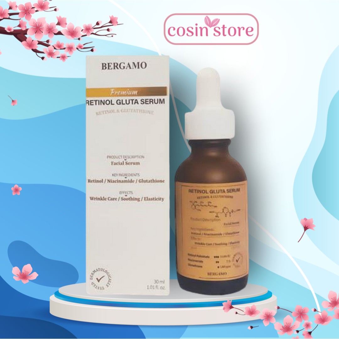 Tinh Chất Chống Lão Hoá Bergamo Premium Retinol Gluta Serum 30ml shop Cosin Store Hàn Quốc