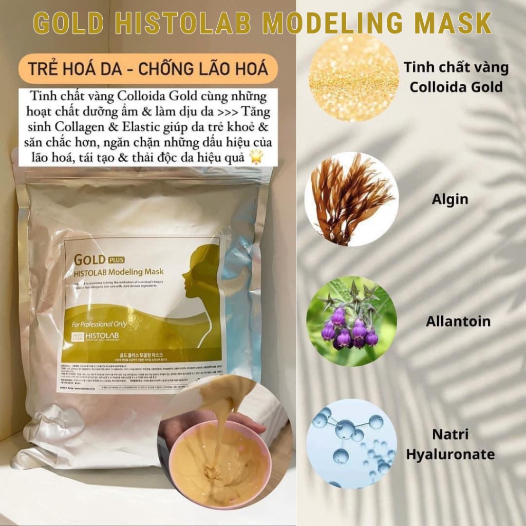 Histolab Mask - Mặt Nạ Bột Dẻo Histolab Cao Cấp Chuyên Dụng Cho Spa Giúp Làm Dịu Da Cấp Ẩm Phục Hồi 