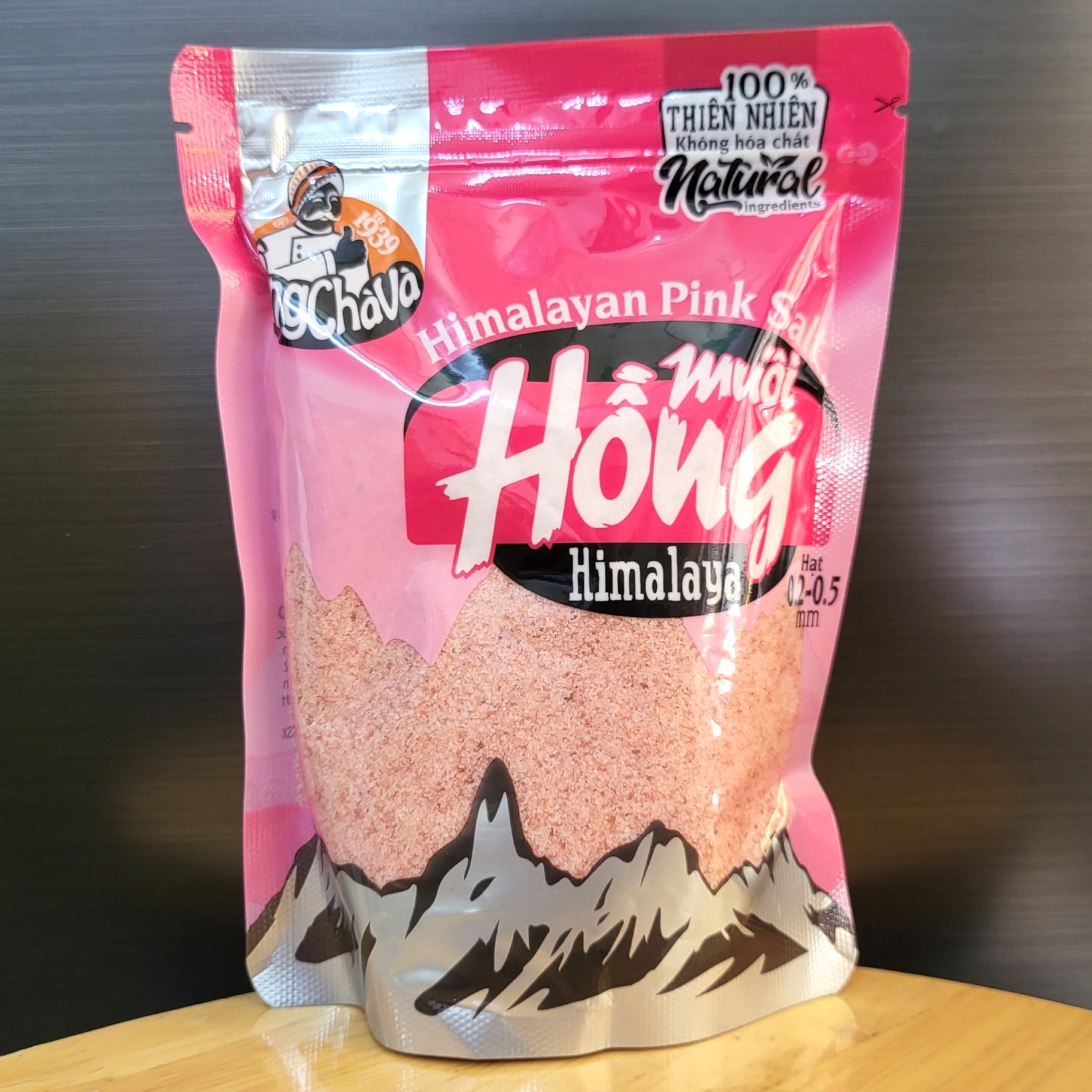 ÔNG CHÀ VÀ - túi 325g - MUỐI HỒNG TỰ NHIỀN HIMALAYA / PAKISTAN / Himalayan Pink Salt