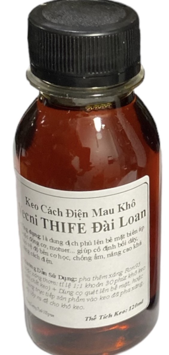 Keo cách điện THIFE Đài Loan Vecni 330ml Nâu (1 chai) - Linh kiện điện tử Quỳnh Diễn