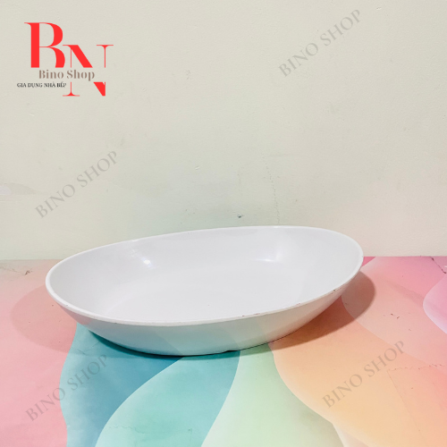 Dĩa Nhựa Melamine Màu Trắng