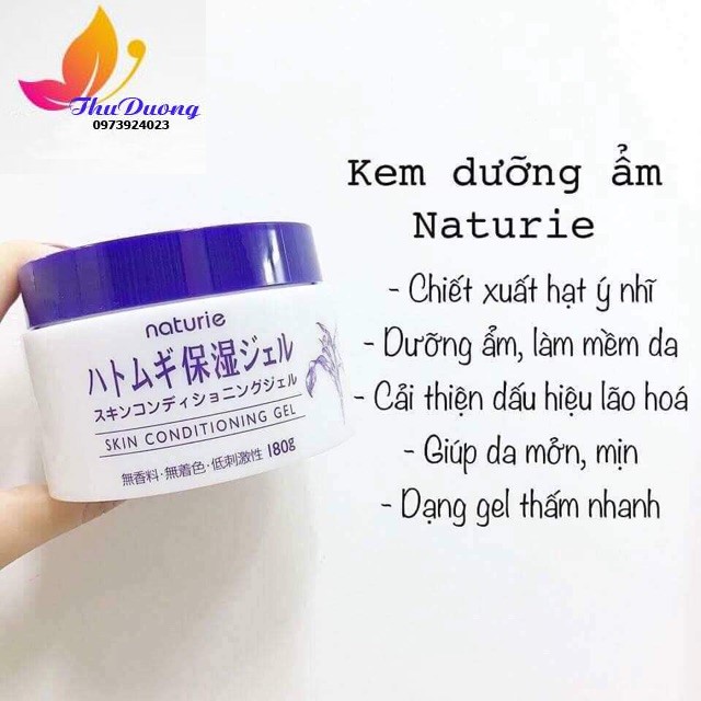 Kem Dưỡng Ẩm Naturie Skin Conditioning Gel 180Gr Nhật Bản