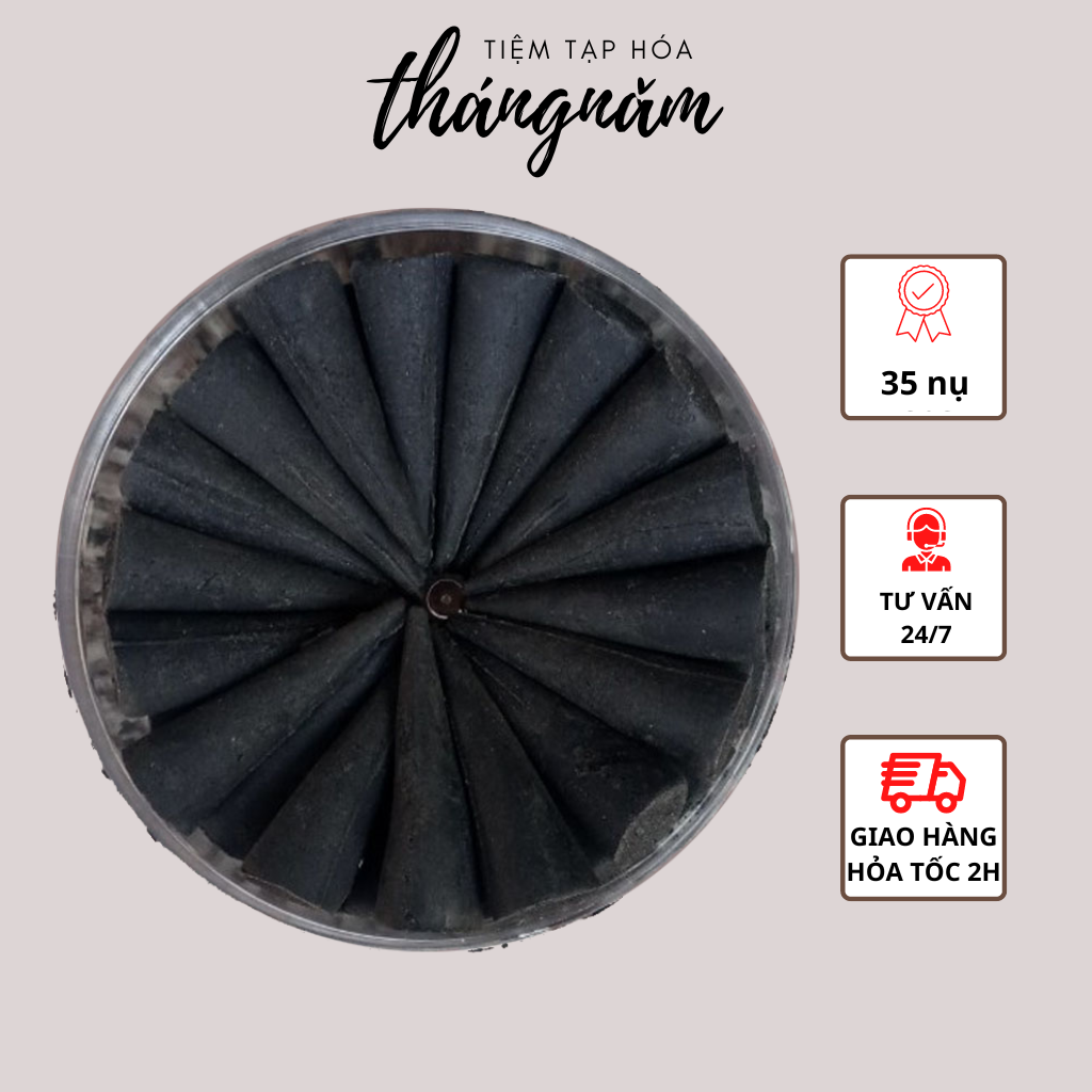 Hương nụ trám đen làng Chóa từ nhựa trám rừng hộp 35 hương nụ trầm đen