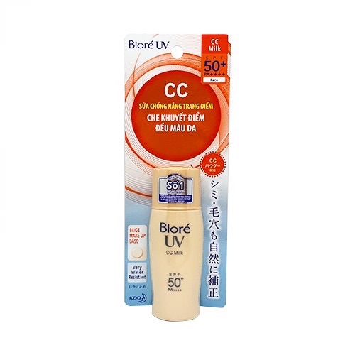 Sữa Chống Nắng Lót Nền Biore Uv Color Cc Milk Spf50+ 30G