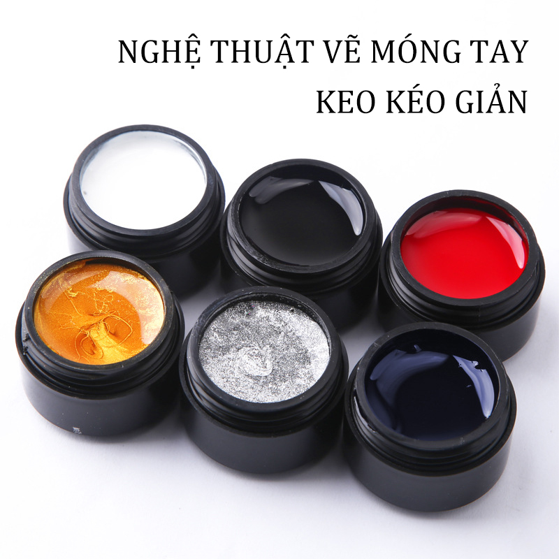 5Ml Sáng Tạo Nghệ Thuật Móng Tay Nhện Chải Móng Tay Chải Diy Point - To - Line Sơn Uv Gel Làm Móng Công Cụ