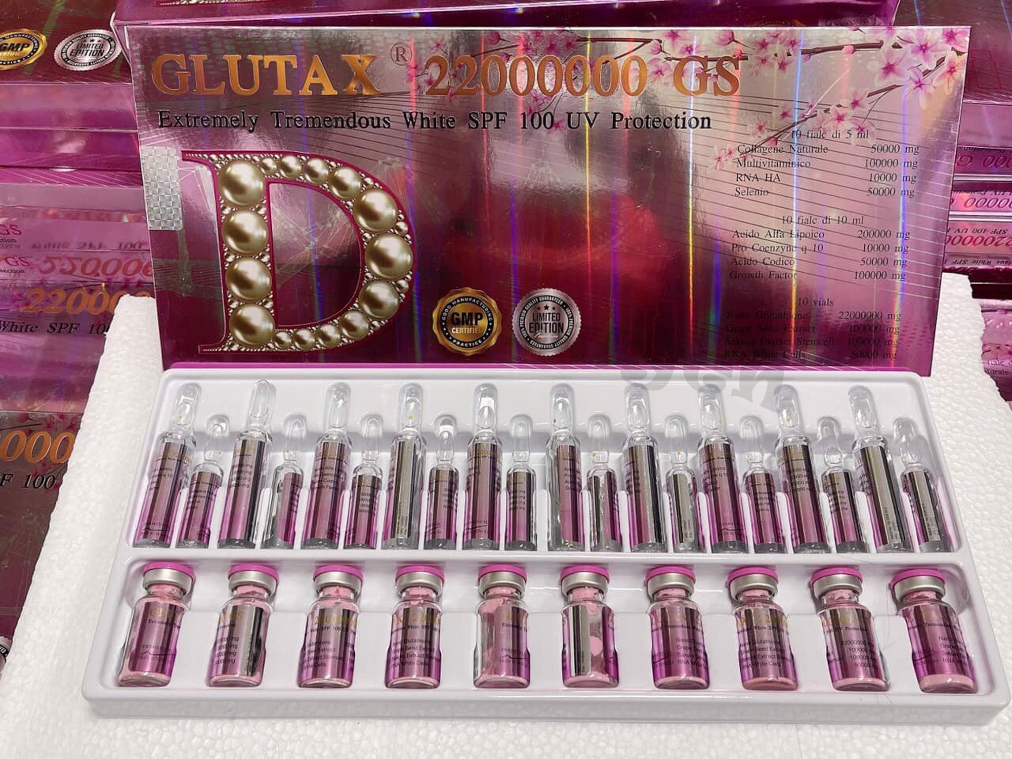 Set Truyền Trắng Glutax 2.200.000 Italy 10 buổi