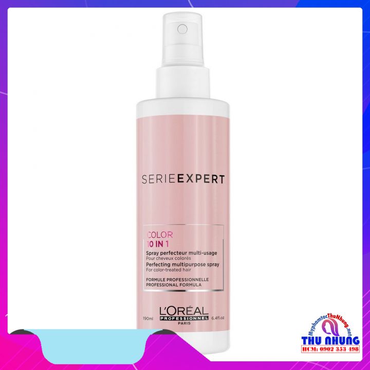 [Hcm][Loreal Chính Hãng] Xịt Dưỡng "Khóa Màu Tóc Nhuộm Loreal Série Expert Color 10 In 1 190Ml