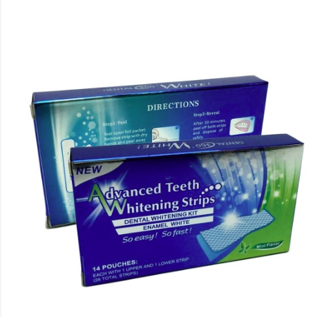 (Chính Hãng) Miếng Dán Trắng Răng Whitening Strip Advanced ) Liệu Trình Dưỡng Trắng Răng Hiệu Quả An Toàn (Hộp 7 Gói - 14 Miếng Dán)