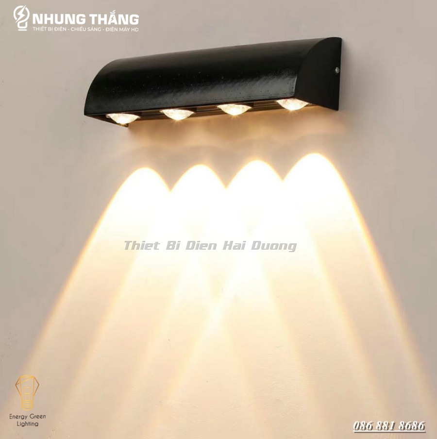Đèn Hắt Tường Chống Nước DT-22093 - Ánh Sáng Vàng - Chip Led Siêu Sáng - Bảo Hành 12 Tháng