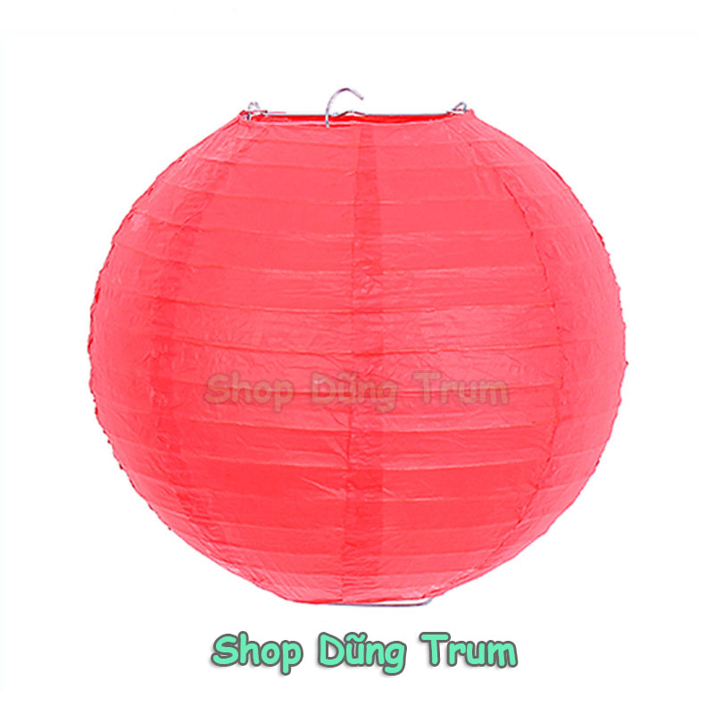 Đèn Lồng Tròn giấy lụa đủ màu sắc trang trí Tết decor Trung Thu siêu đẹp