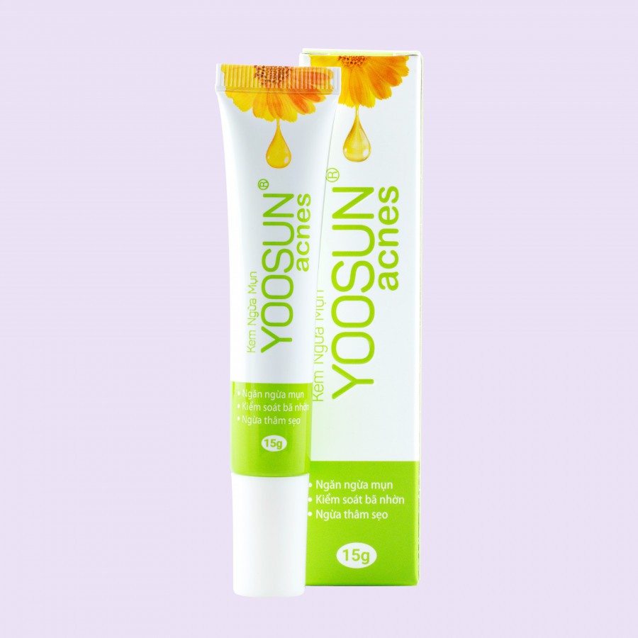 🍀 Kem ngừa mụn Yoosun Acnes tuýp 15g - sạch mụn thâm từ thảo dược cho da dầu khô đâu đen mụn mủ cho nam nữ