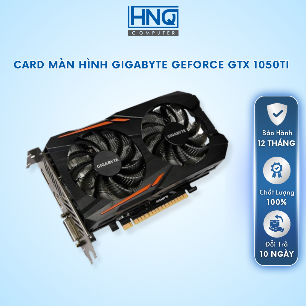 Card màn hình GIGABYTE GeForce GTX 1050Ti 4GB GDDR5 GT730 2GB GT630 VGA PC GTX 610 630 730 1030 card rời màn hình Geforce GTX 1050 - HNQ Computer