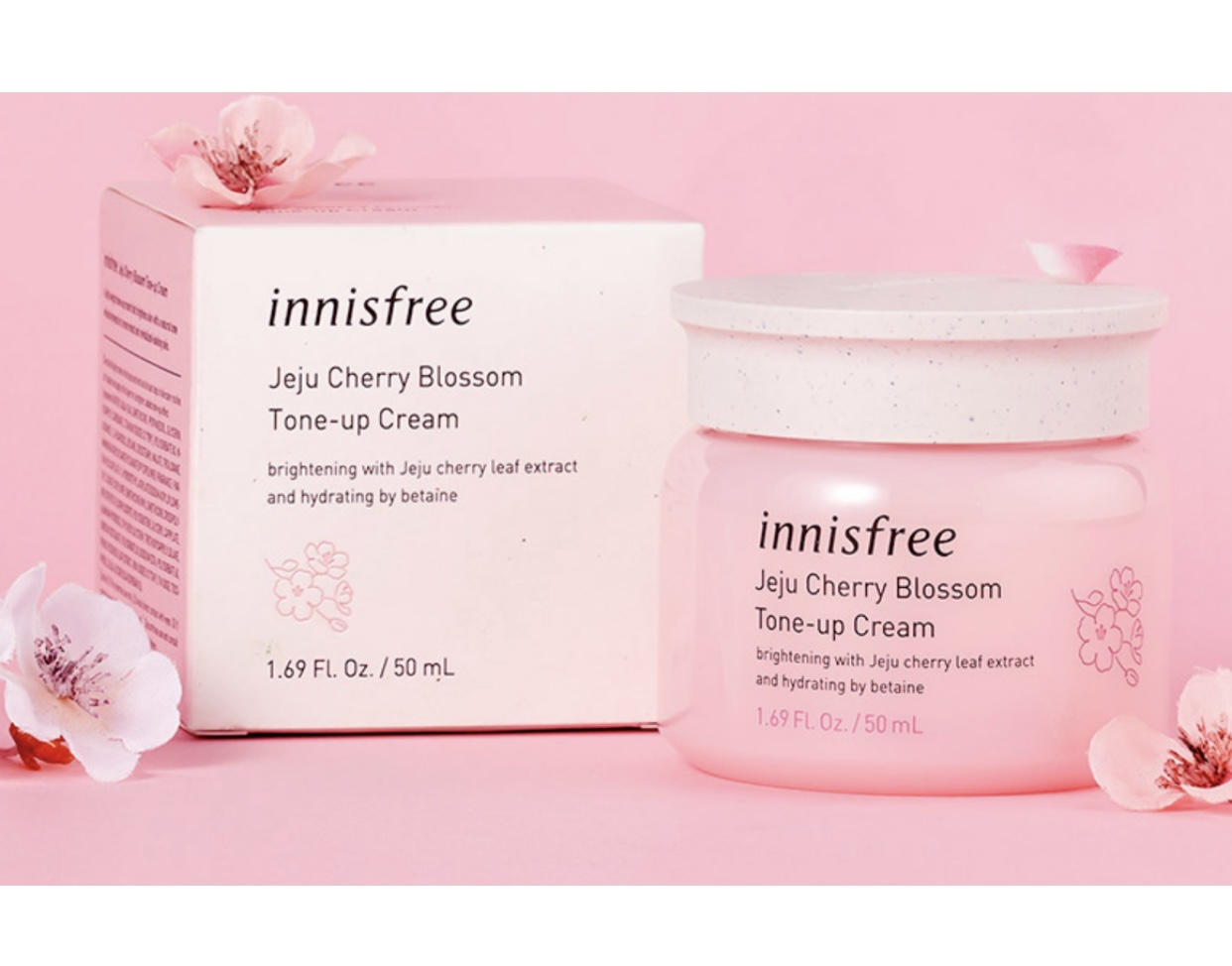 Kem Dưỡng Trắng Da Innisfree Jeju Cherry Blossom Tone Up Cream 50ml