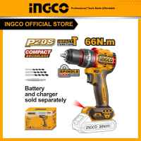 Máy khoan búa pin 20V 3 chức năng có búa motor không chổi than lực siết 66Nm INGCO CIDLI206681 | CIDLI20668 (khoan tường siết vít khoan gỗ)