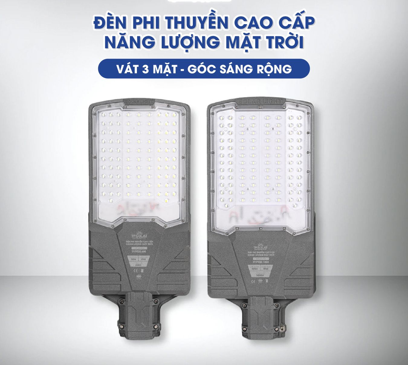 Đèn NLMT liền thể công suất 1000W Đèn Led Năng Lượng Mặt Đèn đường năng lượng mặt trời Trời Siêu Sáng Chống Nước