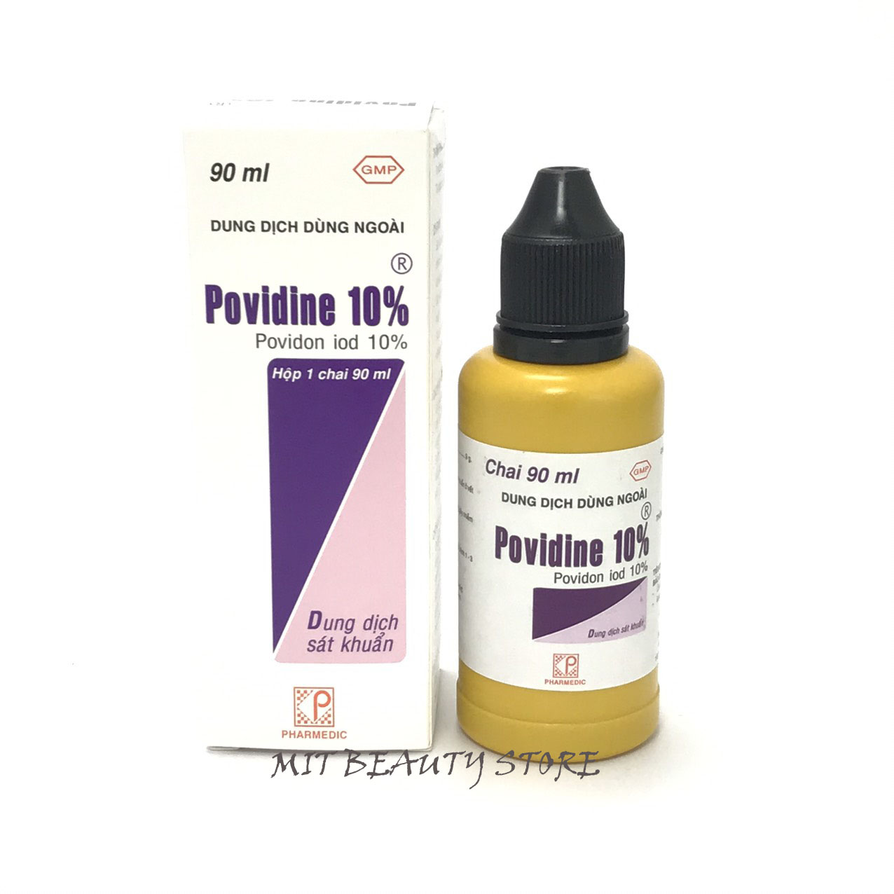 [HCM]Dung dịch sát khuẩn phẫu thuật Povidine 10% 90ml povidon iod dùng ngoài da