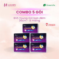Combo Tiết kiệm Băng vệ sinh UUcare Singapore Young Girl ban đêm 36cm